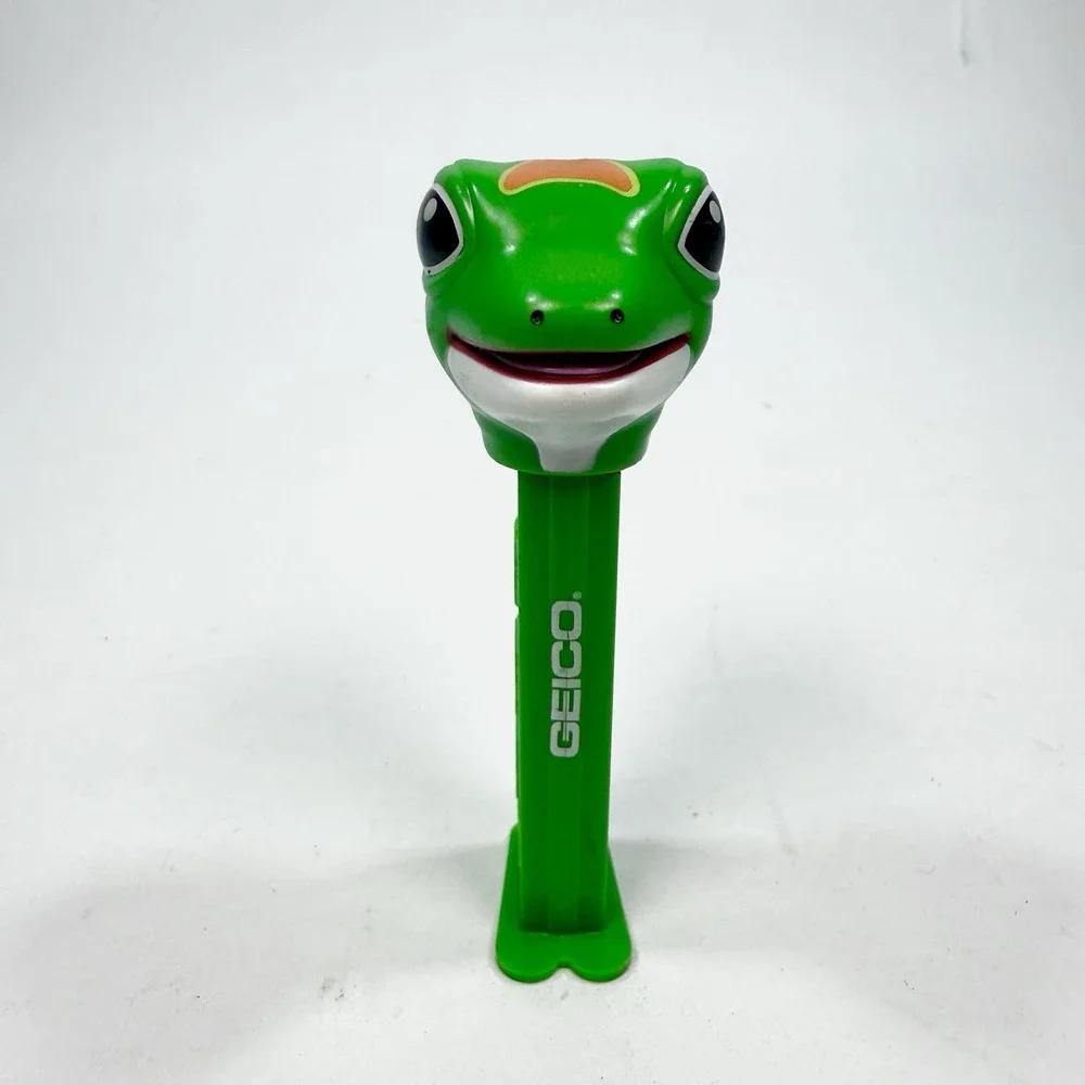 PEZ GEICO Gecko Candy Dispenser 2010 Green Advertising Collectible